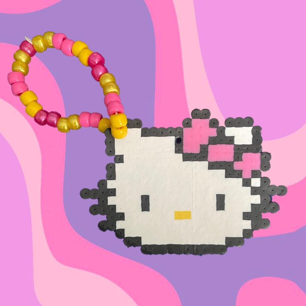 Hello Kitty Kandi Perler Bracelet